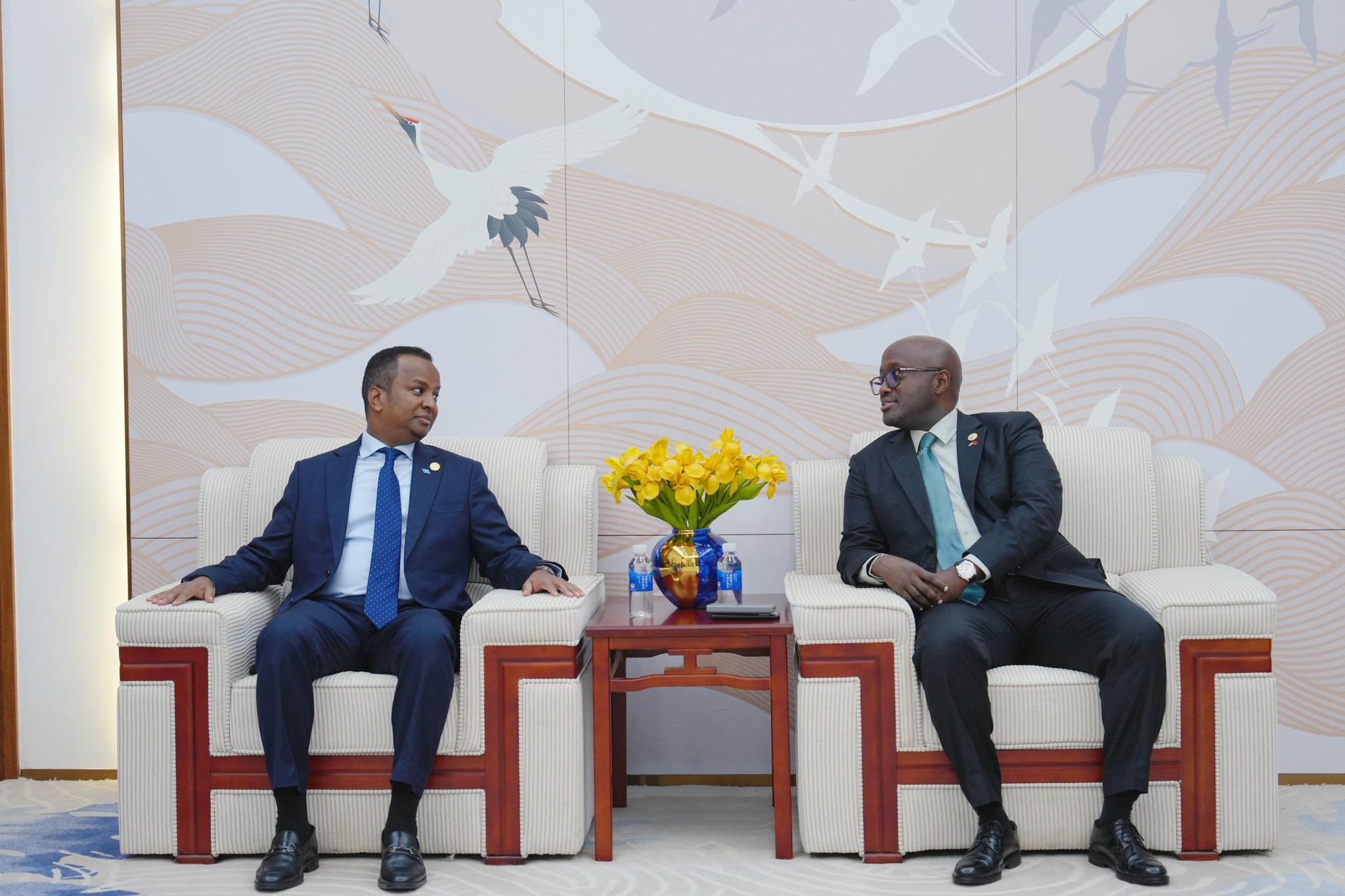 Soomaaliya iyo Rwanda oo ka Wada Hadlay Xoojinta Xiriirkooda Intii Lagu Guda Jiray Shirka FOCAC