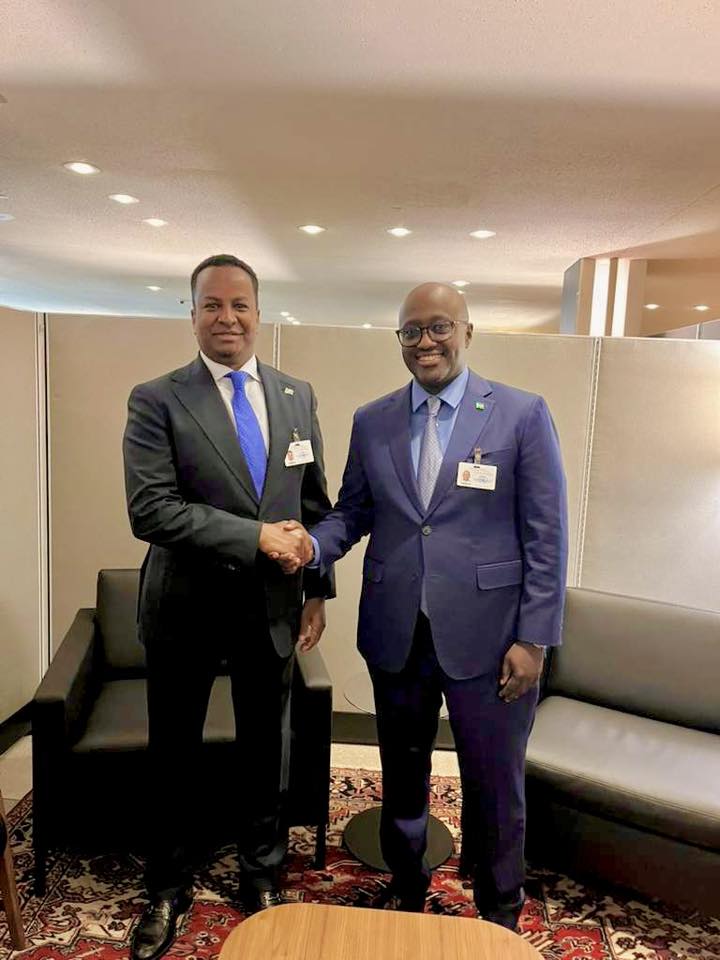 Somali FM Meets Rwandan Counterpart at UNGA to Boost Cooperation