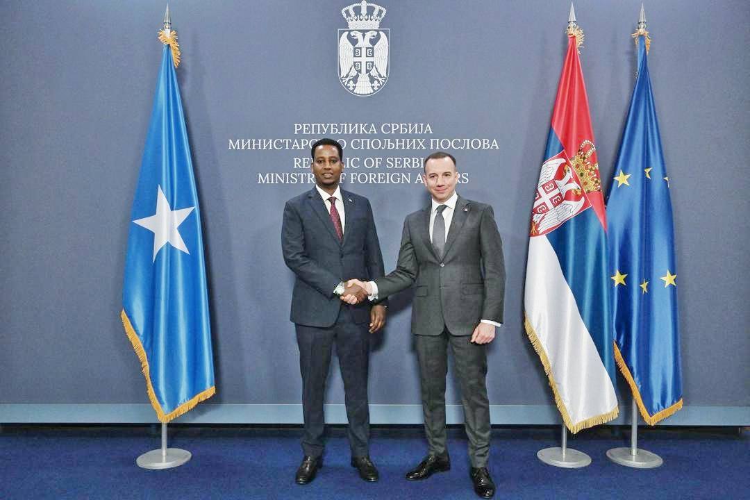 Somali Deputy FM Discusses Bilateral Ties with Serbia’s State Secretary of the Foreign Ministry