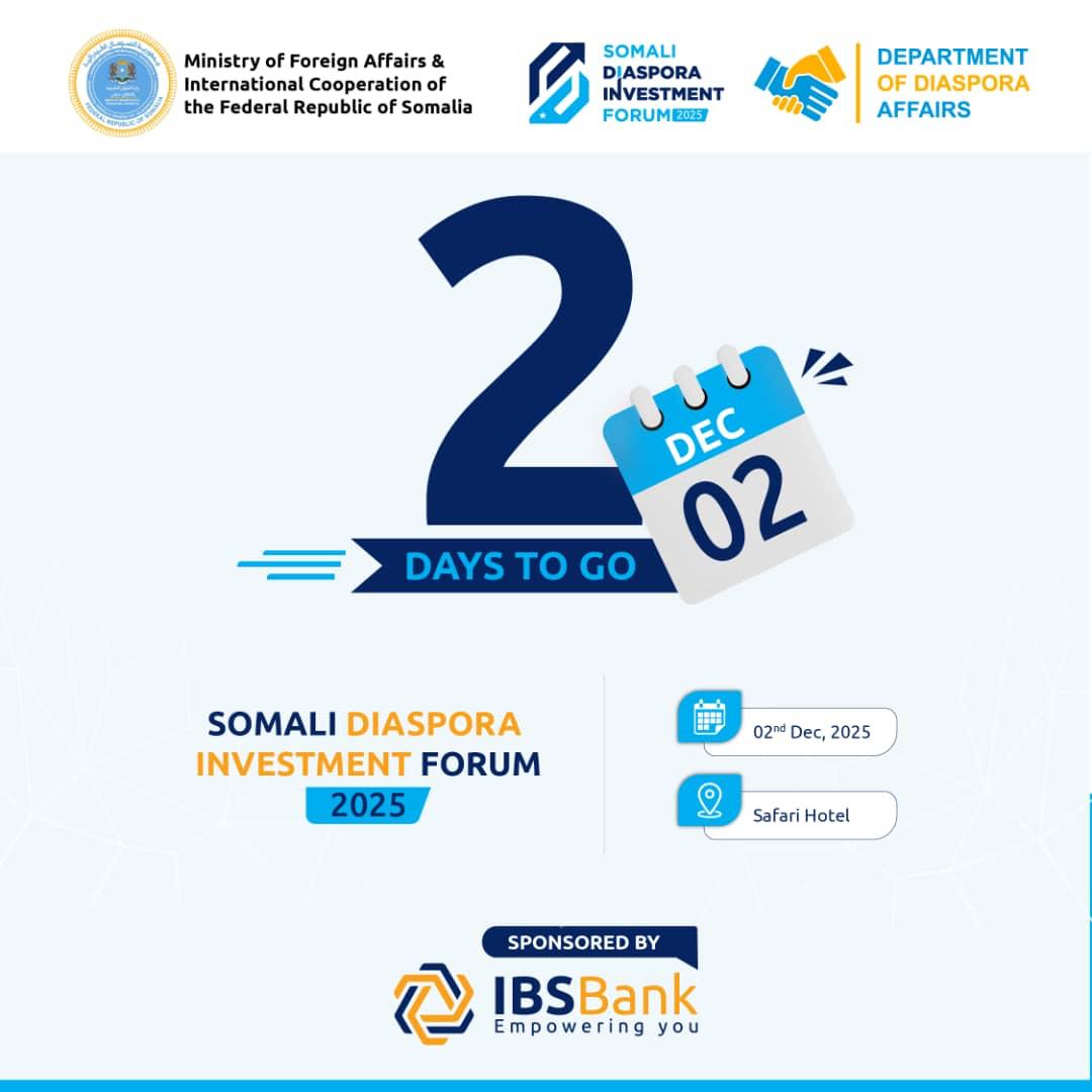 Somalia’s Diaspora Affairs Department to Host Investment Forum on December 2