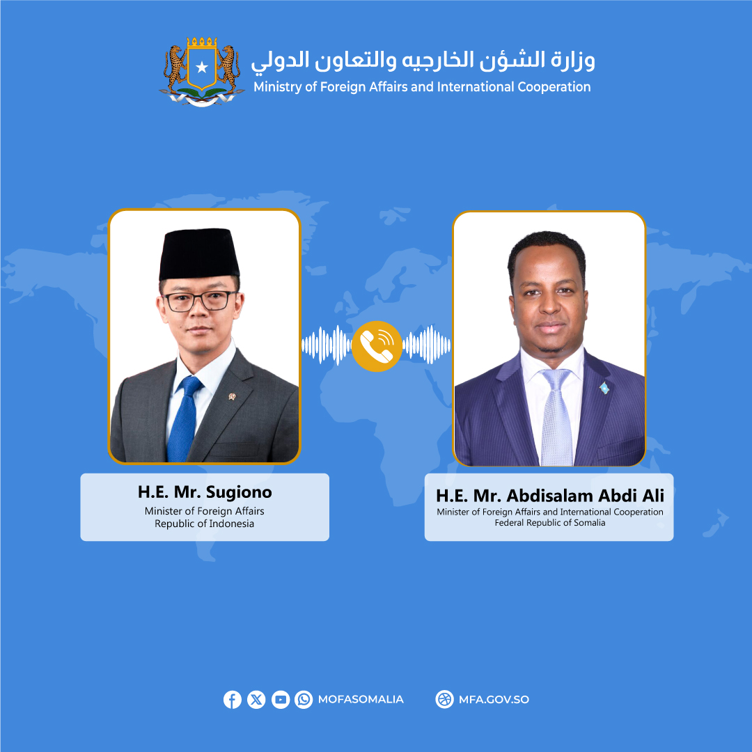 Somali FM Discusses with Indonesian Counterpart to Uphold Somalia’s Sovereignty