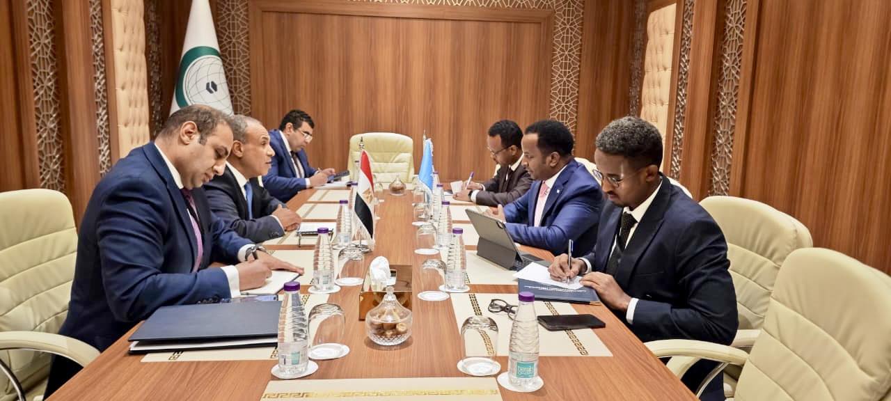 The Minister of Foreign Affairs and International Cooperation, H.E. Abdisalam Abdi Ali, met on Saturday in Jeddah with his Egyptian counterpart, H.E. Dr. Badr Abdelatty