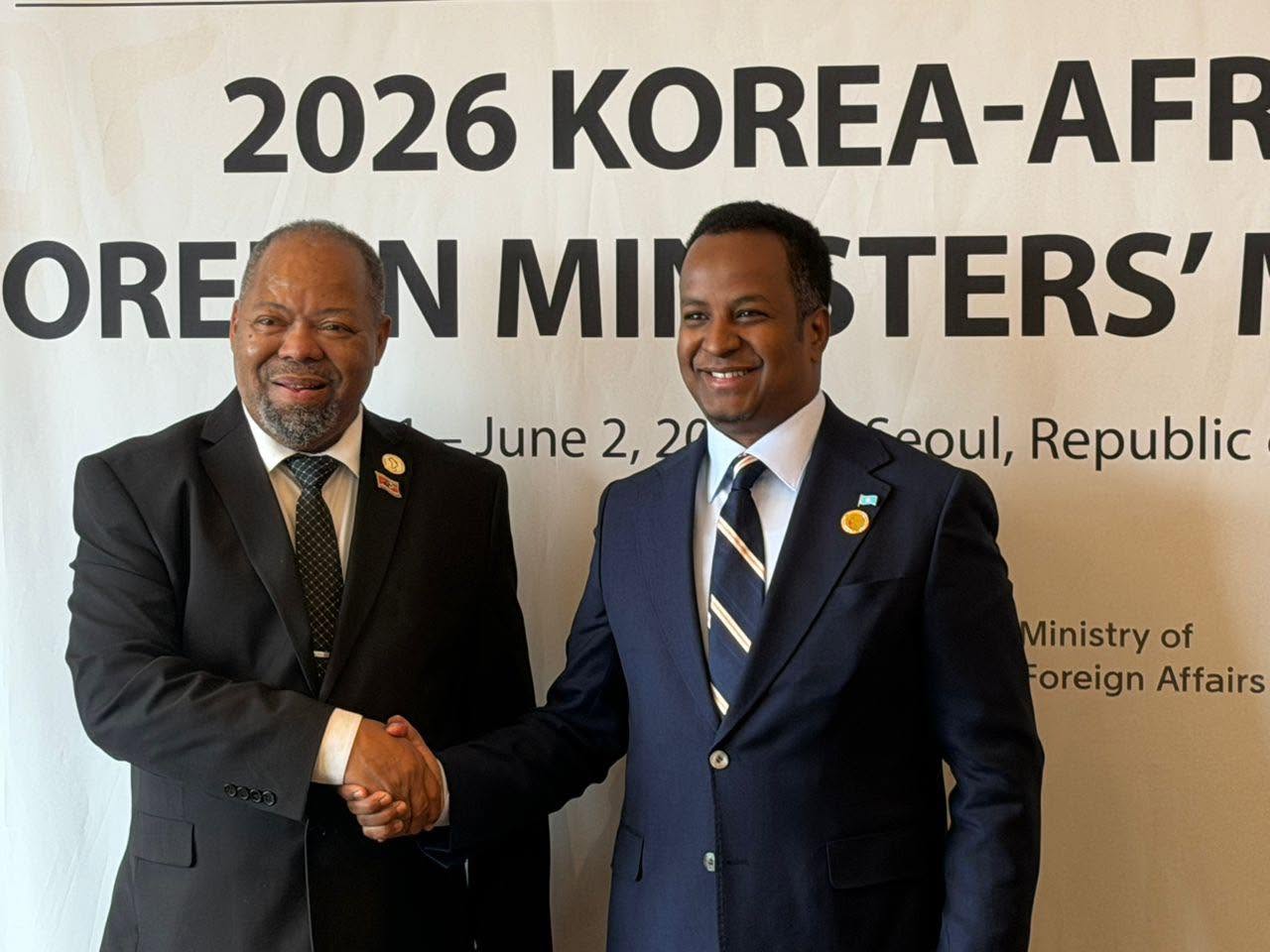 FM Abdisalam Strengthens Somalia???Eswatini Relations in Seoul