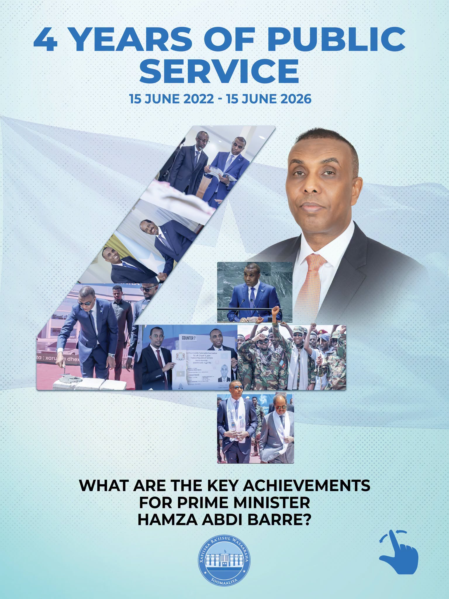 Four Years of Service, Progress, and National Achievement