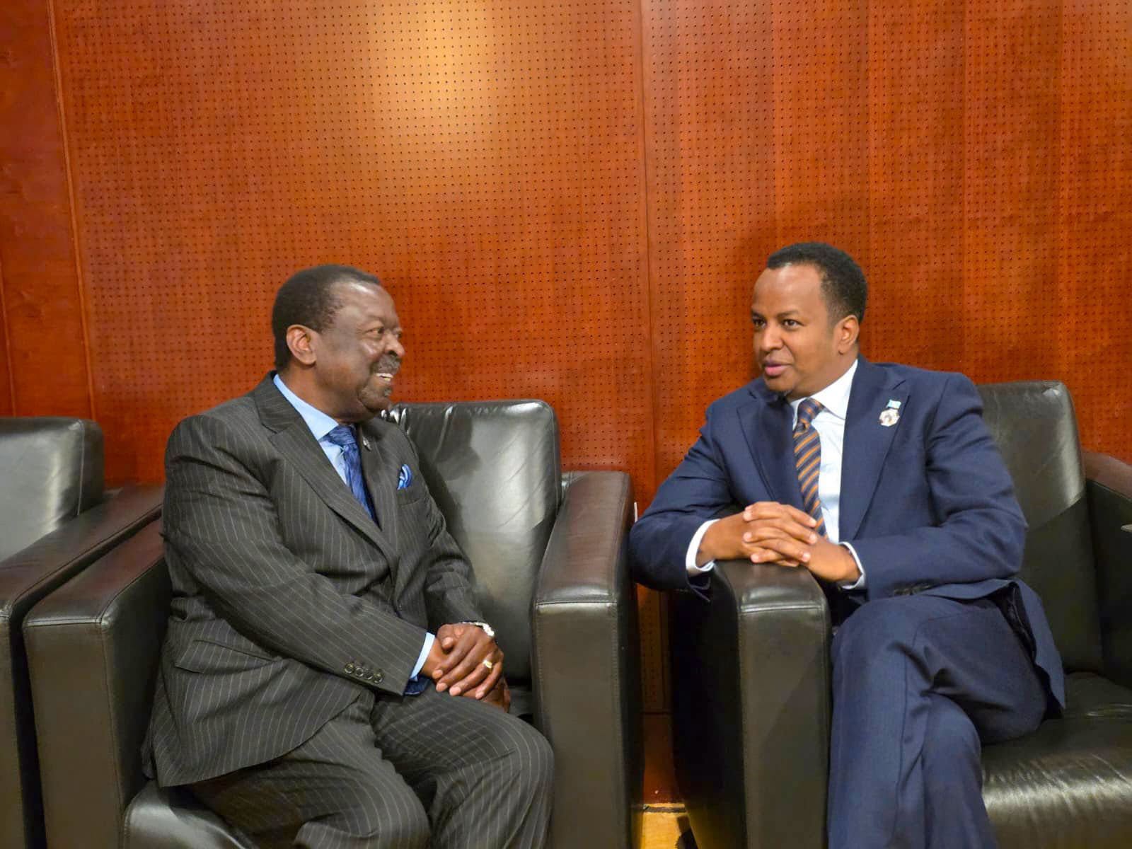 Somalia Holds Sideline Bilateral Meeting with Kenya at African Union Executive Council